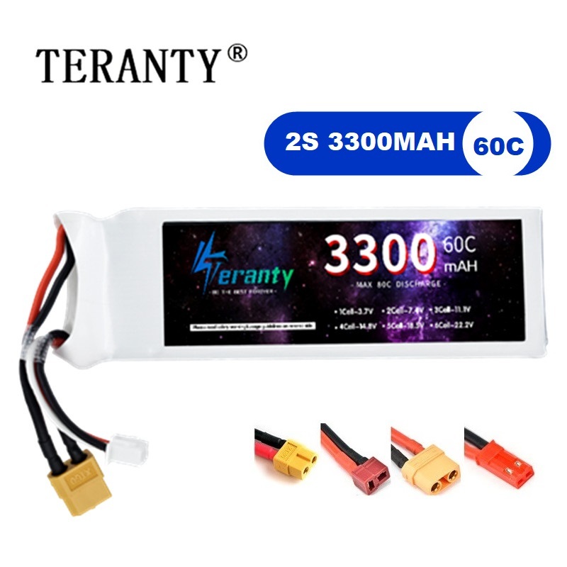 Drone Rc Leading - 2S 7.4V LiPo Batterij 3300mAh 60C