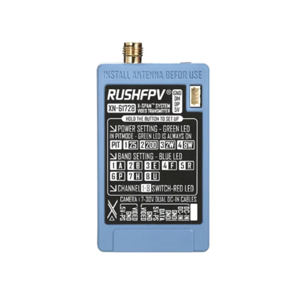 RUSHFPV 6.1‑7.2G 8W X61728 VTX - Drone Rc Toy recensie en prijs