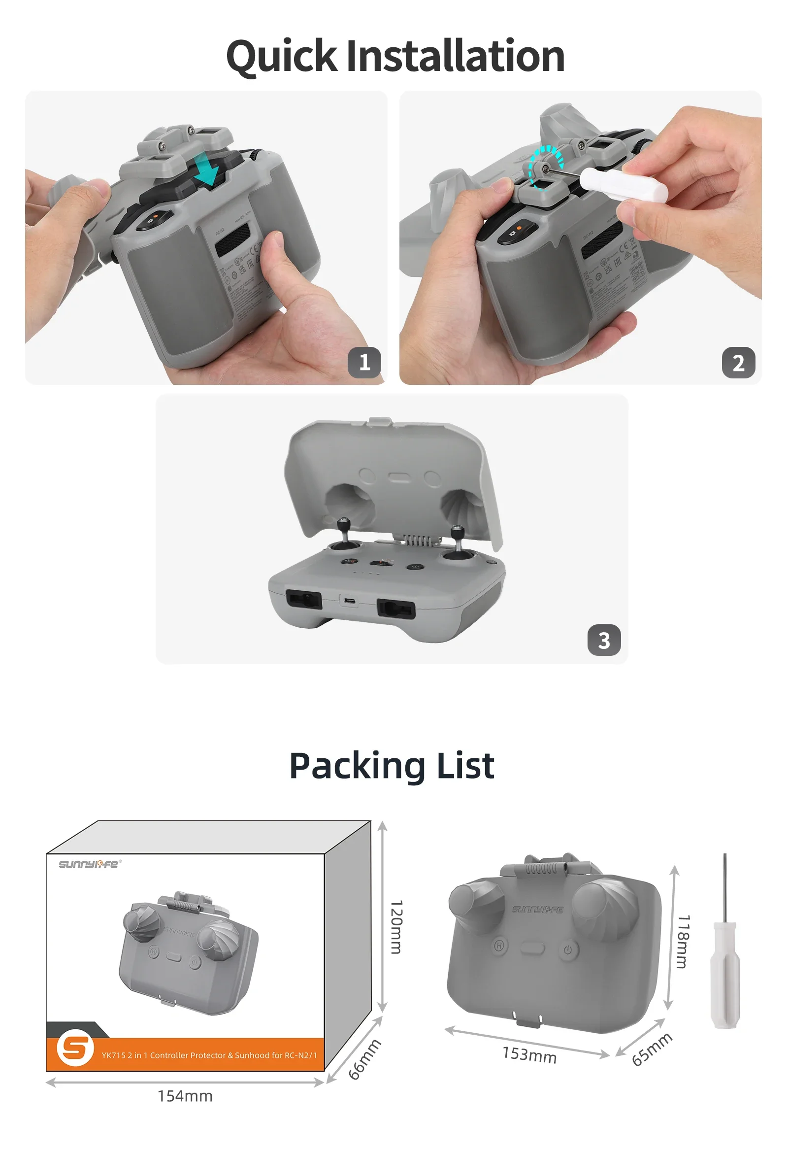 2 in 1 Controller Protector Zo - Drone Rc Cover recensie en prijs