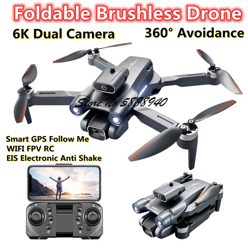6K Optische Flow Borstelloze V - Drone S1S Rc Quadcopter recensie en prijs